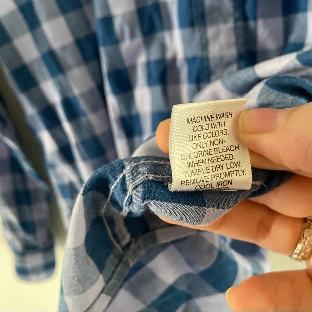 Sonoma Plaid Button Down Shirt Mens Large Classic Long Sleeve Casual Academia - Picture 9 of 12